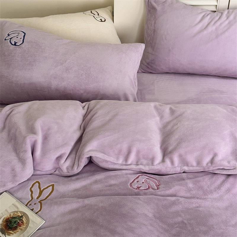 Warm Bunny Bedding Set
