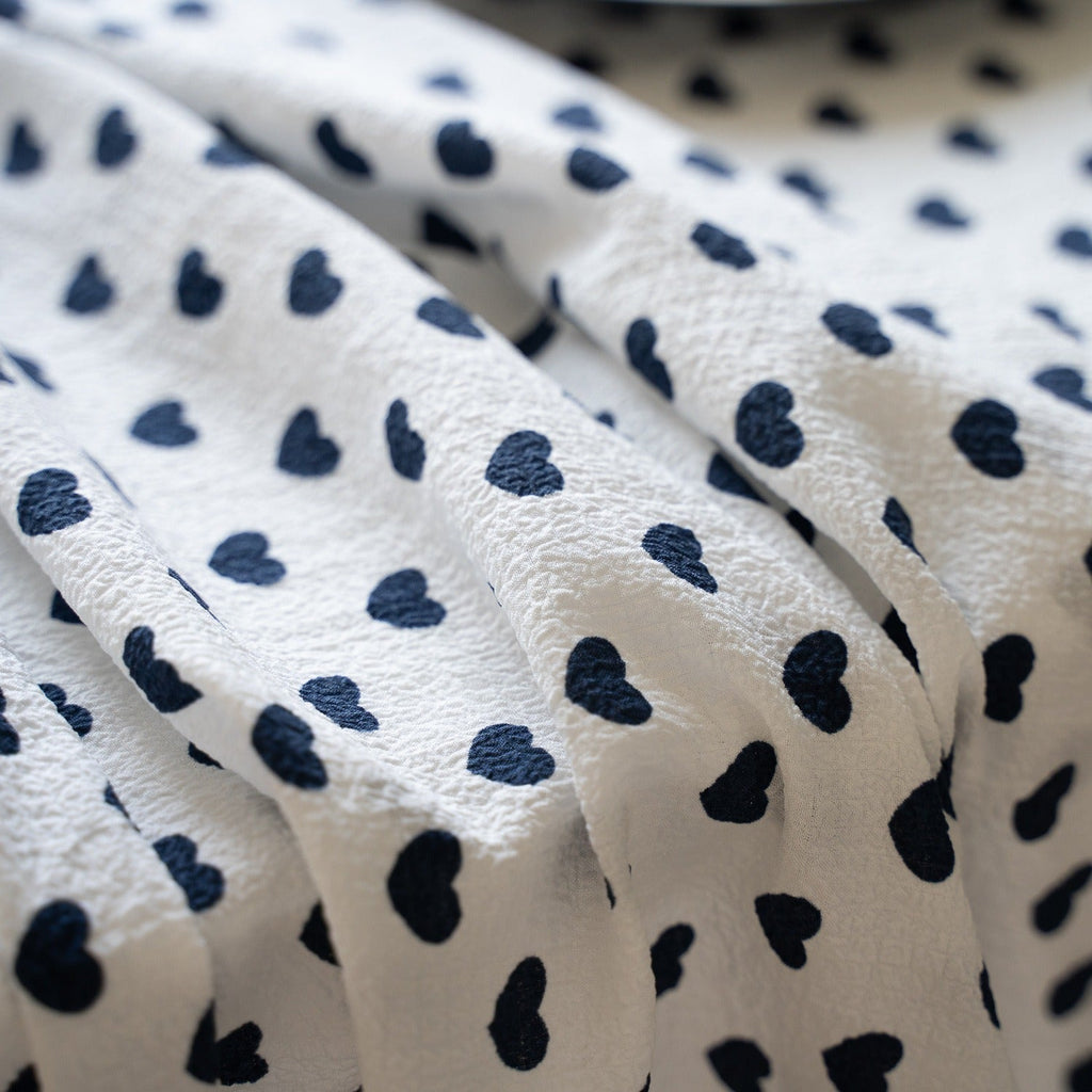 Heart Polka Dots Table Cloth