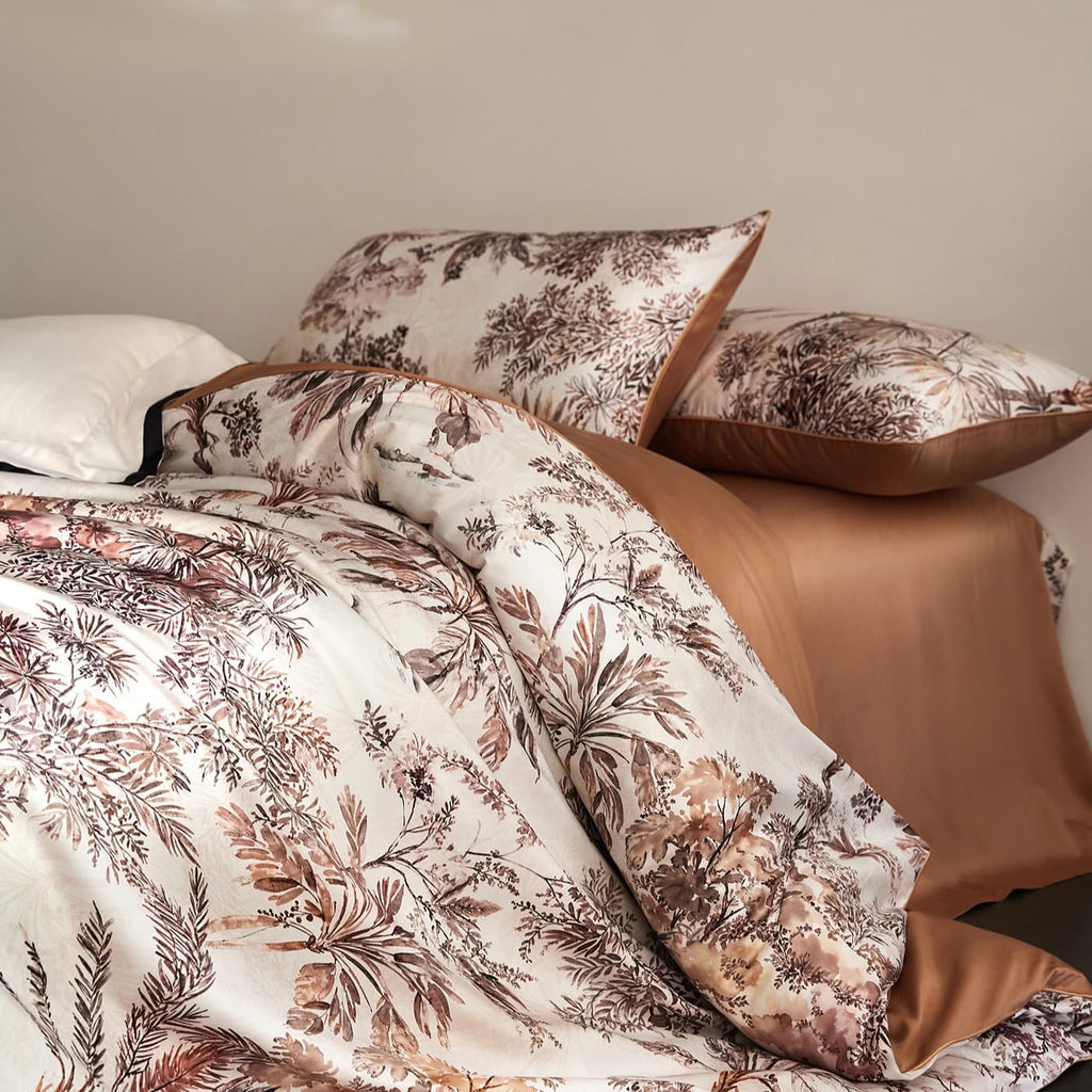 Savona Sunlit Canopy Botanical Egyptian Cotton Bedding Set