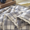 Plaid Bow Summer Quilted Blanket