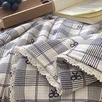 Plaid Bow Summer Quilted Blanket