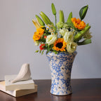 Blue Countryside Ceramic Vase