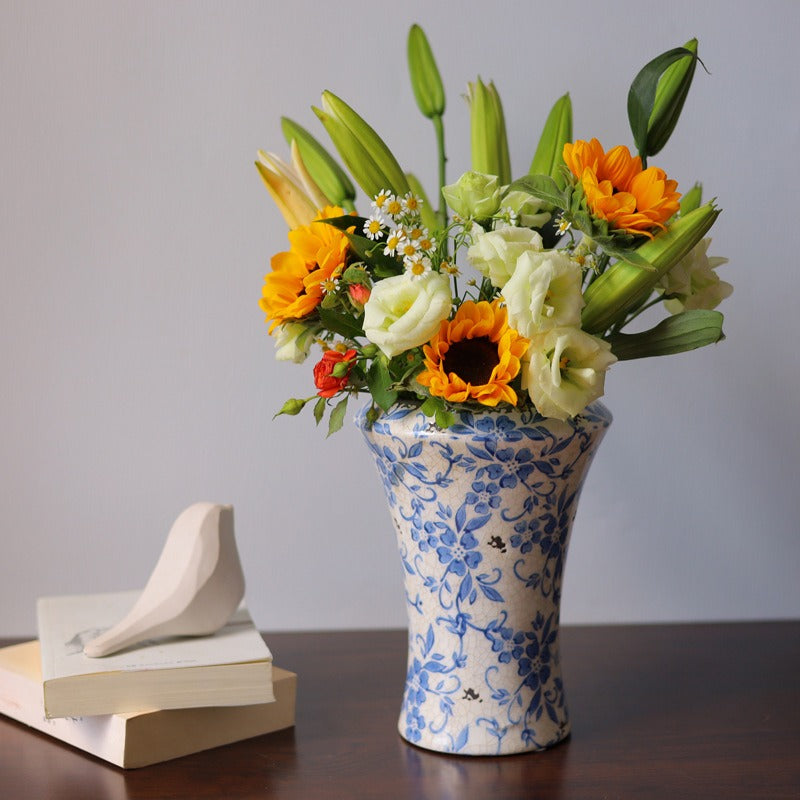 Blue Countryside Ceramic Vase