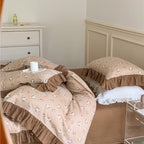 Frilly Floral Bedding Set