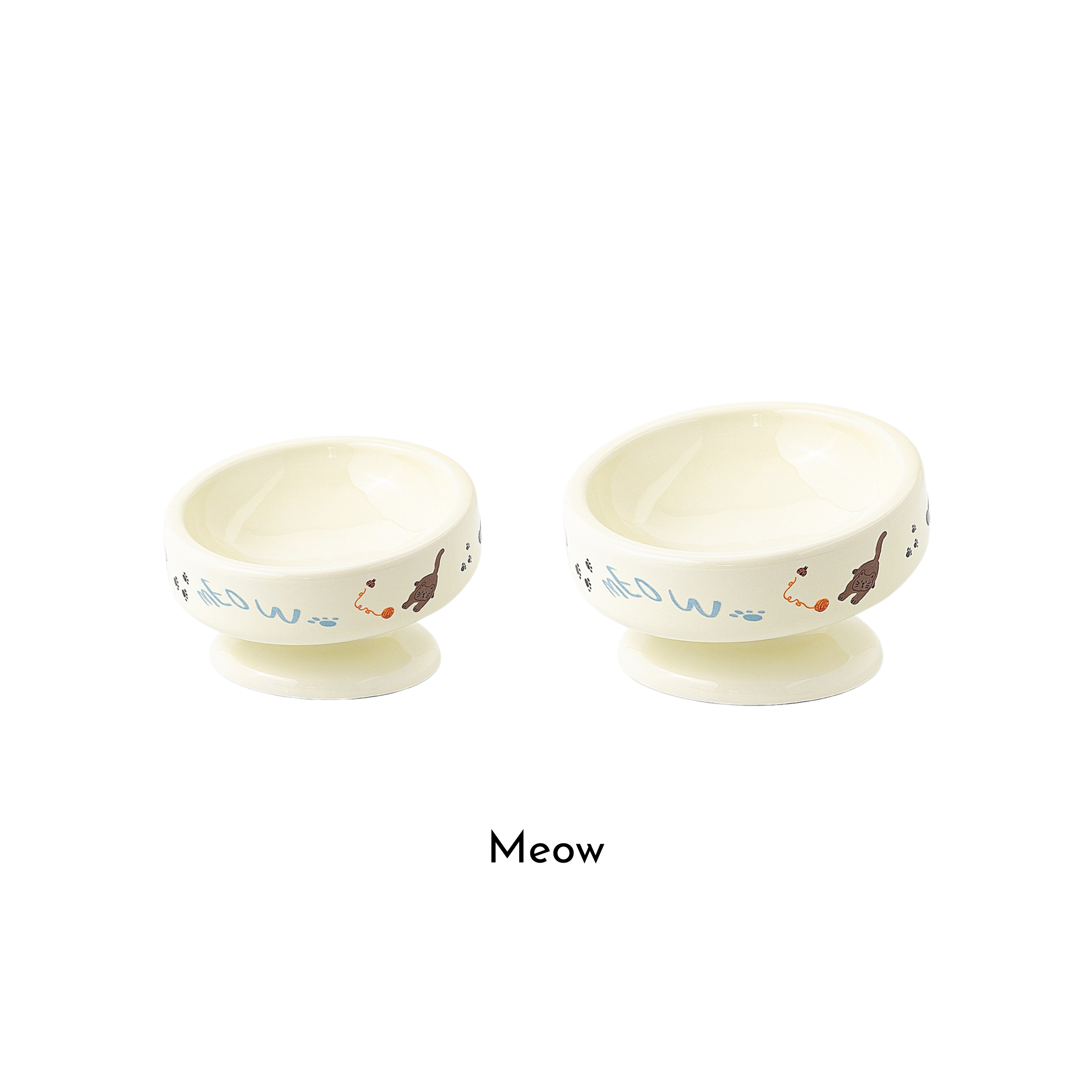Creamy Pet Bowl Set