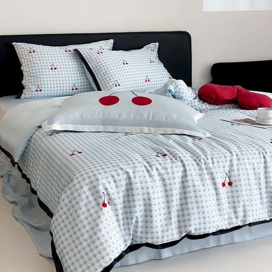 Cherry Soda Lyocell Bedding Set