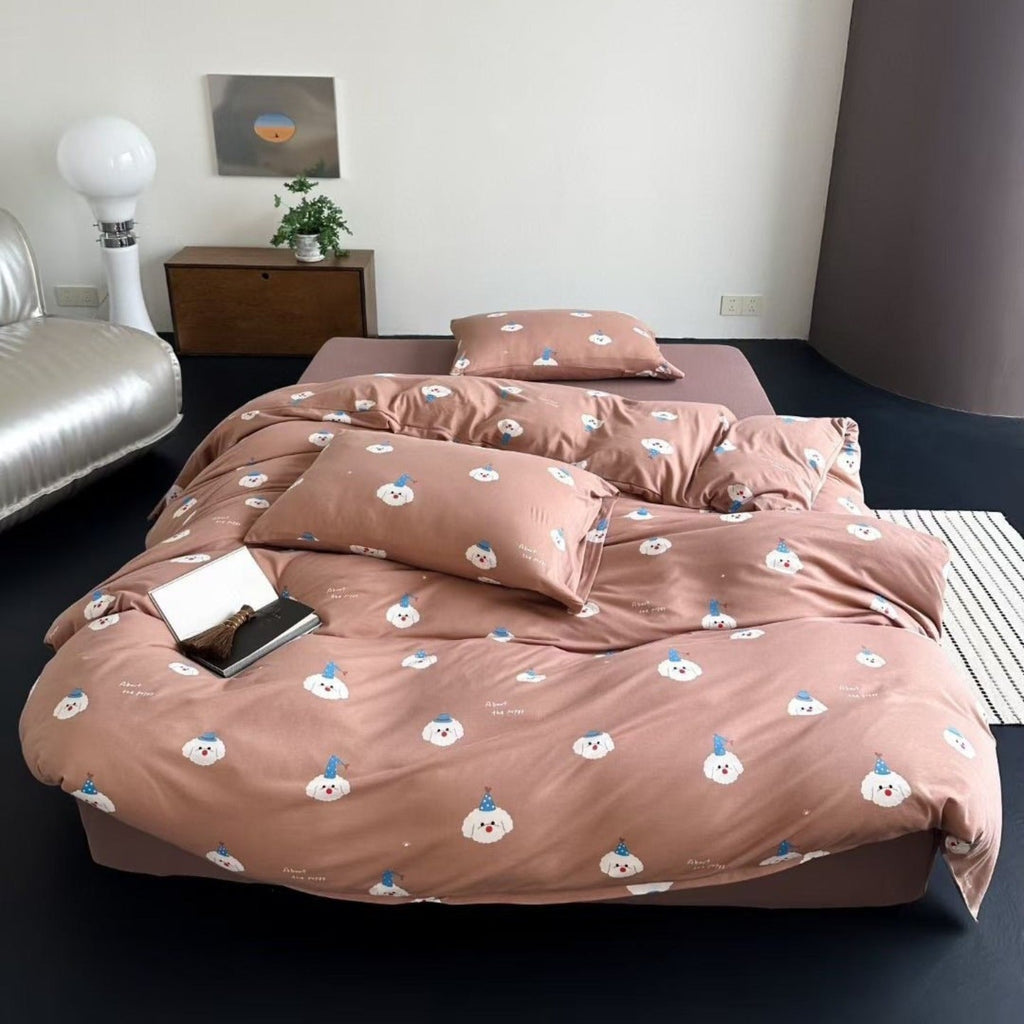 Squirrel & Acorn Dots Bedding Set