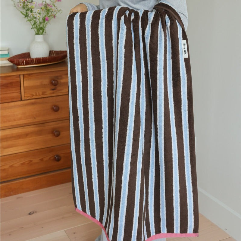 Retro Cafe Stripe Towel