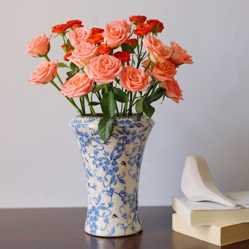 Blue Countryside Ceramic Vase