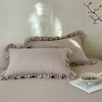 Ruffled Muslin Pillowcase Set