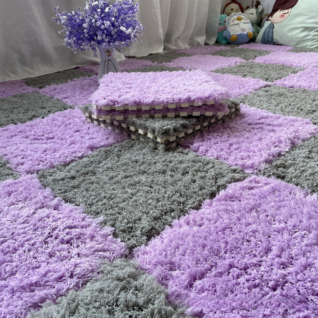 Fluffy Puzzle Tile Set - Moonlit Lavender