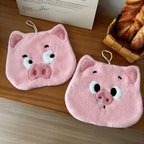 Piggy Party Pal Hanging Hand Towel Set