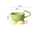 Big Heart Ceramic Teacup Set