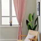 Beach Villa Striped Curtain