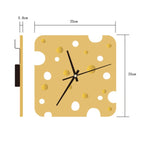 Swiss Cheese Ceramic Wall Clock