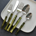 Zen Bamboo Handle Stainless Steel Cutlery Set