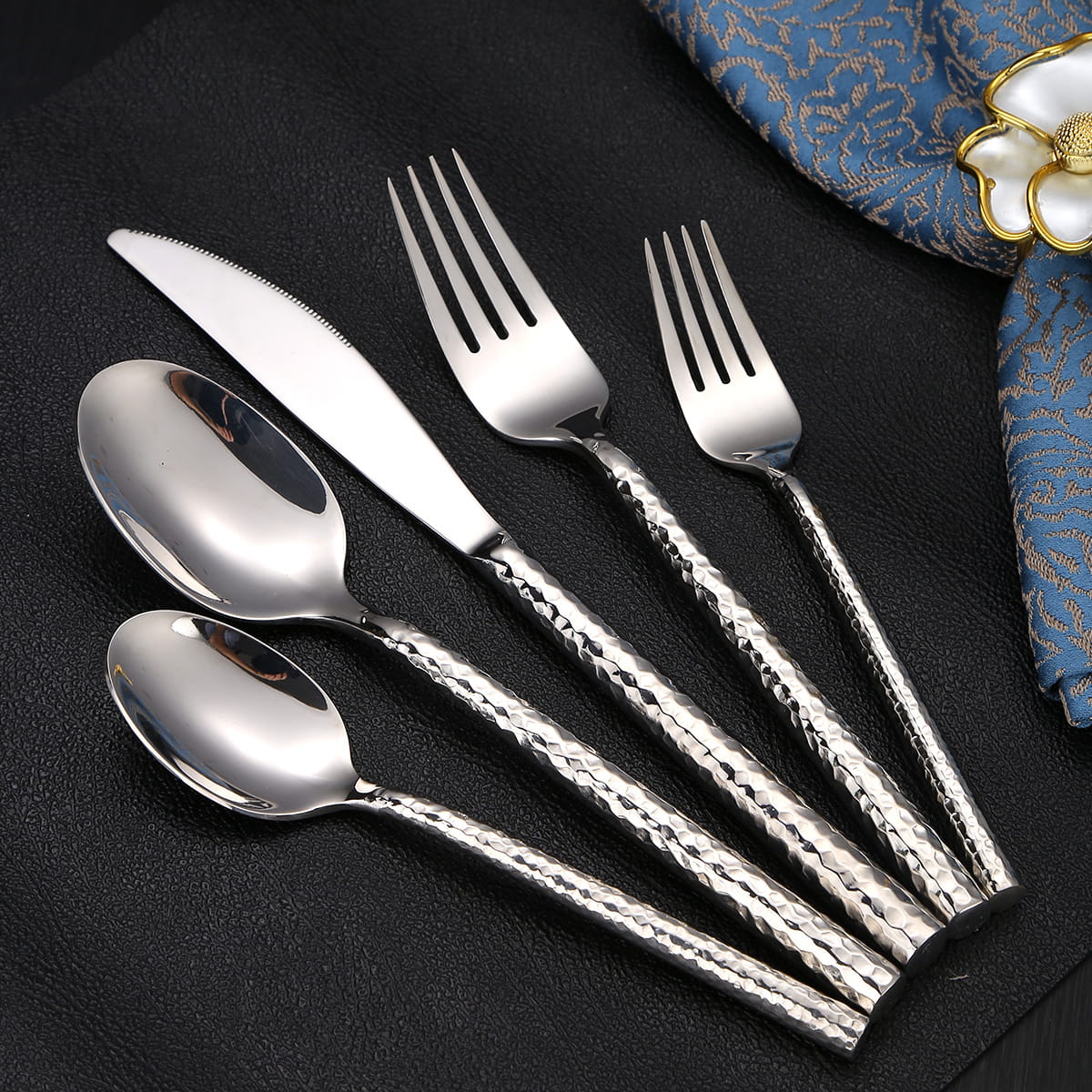 Elle Silver Luxury Stainless Steel Cutlery Set