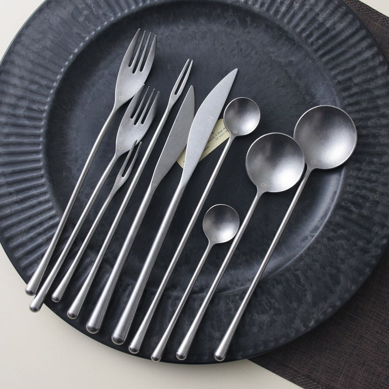 Vintage Distressed Silver Cutlery