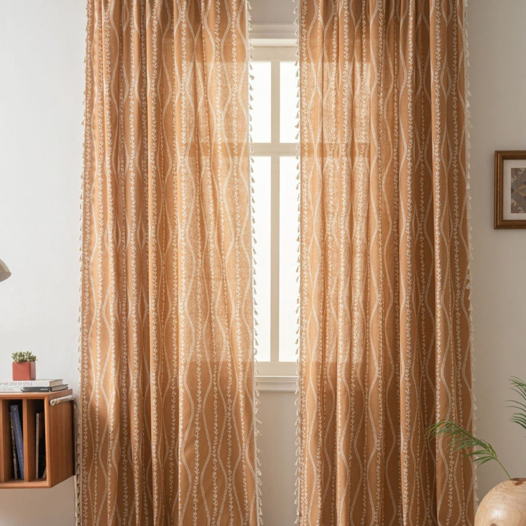 Vine Wave Tassel Curtain