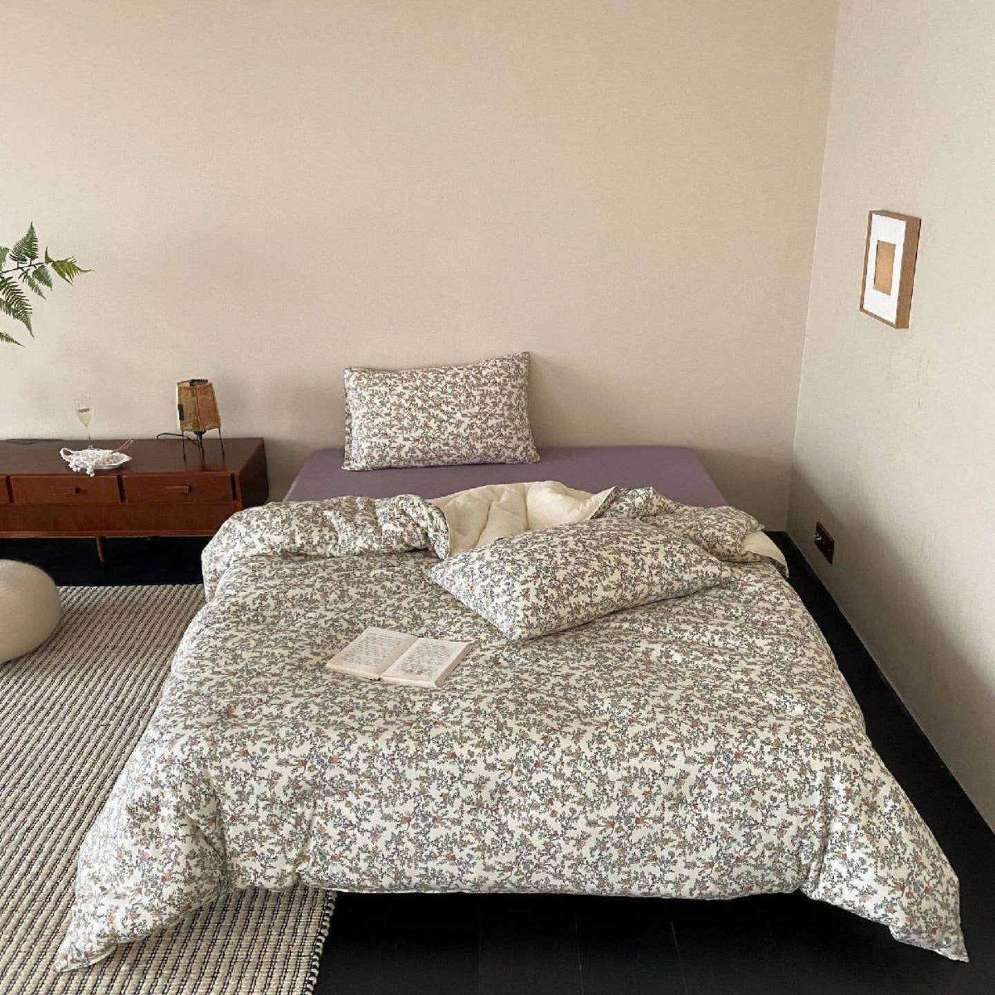 Vintage Meadow Summer Quilted Blanket