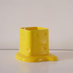 Swiss Cheese Brush Holder