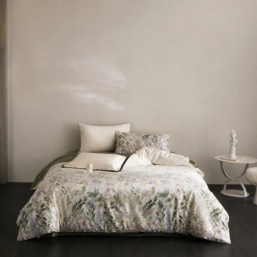 Sylvara Botanical Egyptian Cotton Bedding Set