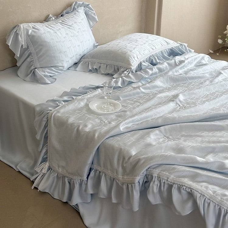 Vivian Bow Jacquard Bedding Set