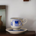 Azure Bloom Teacup Set