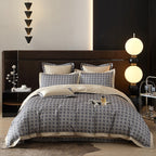 Alaric Chain Printed Luxury Egyptian Cotton Bedding Set