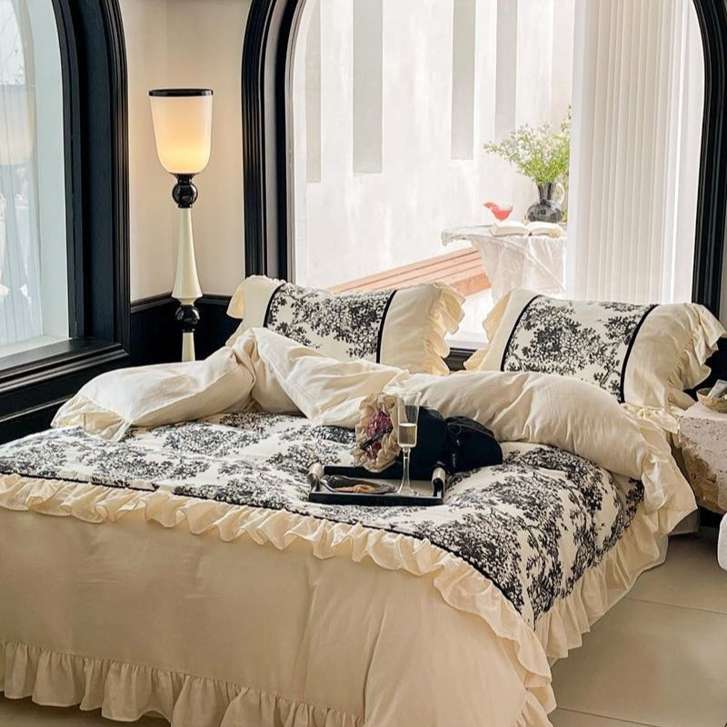 Black Forest Ruffle Bedding Set