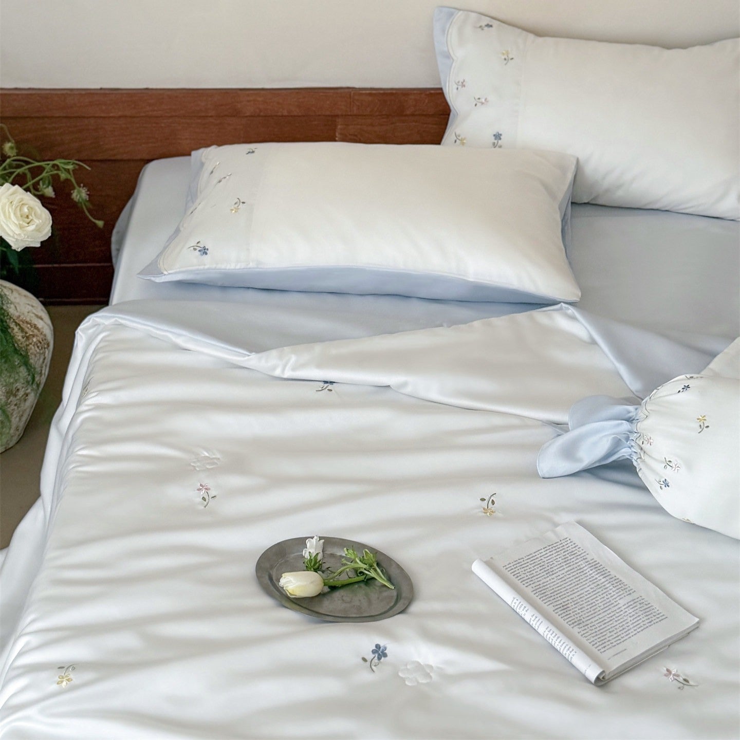 Mini Bloom Lyocell Summer Quilted Blanket