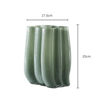Green Serenity Glass Vase