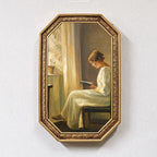 Vintage Octagonal Art Frame