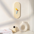Peaceful Oval Clock