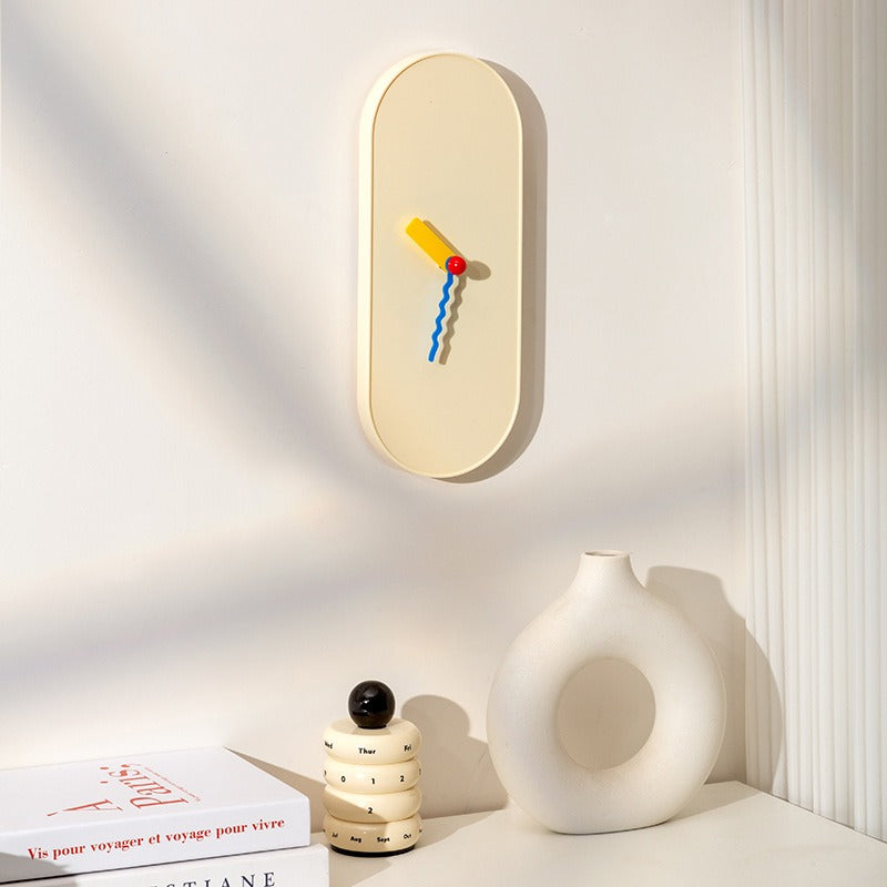 Peaceful Oval Clock
