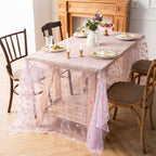 Love Heart Mesh Tablecloth