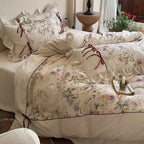 Oil Painting Floral Bedding Set