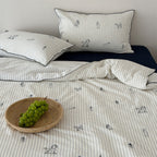 Line Wanderer Pinstripe Bedding Set