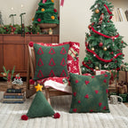 Xmas Night Tree Square Cushion