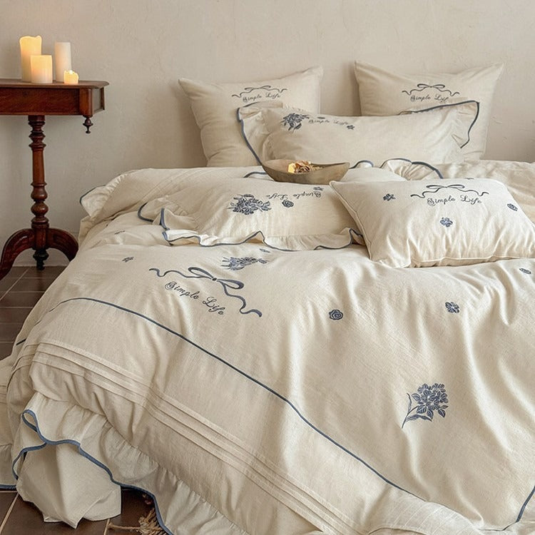 Simple Life Floral Bedding Set