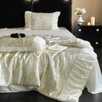 Parisian Ruffle Lyocell Summer Quilted Blanket