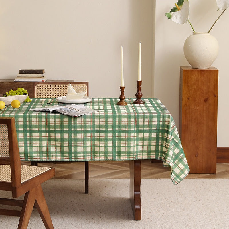 Moss Plaid Tablecloth