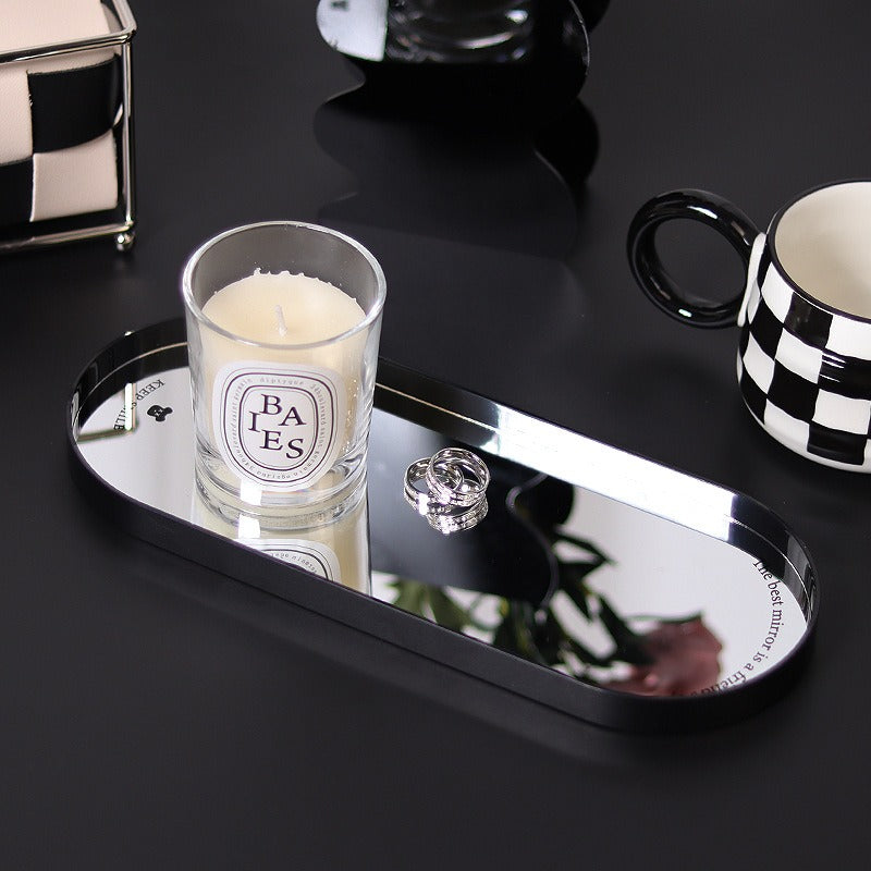 Oval Mirror Tray