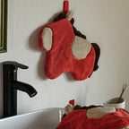 Red Horse Hanging Hand Towel Set