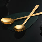 Gold Hammer Texture Salad Set