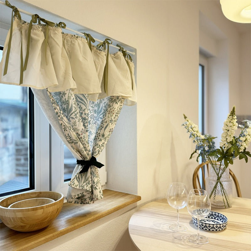 Herbal Floral Cabinet Curtain