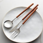 Warm Wood Handled Flatware