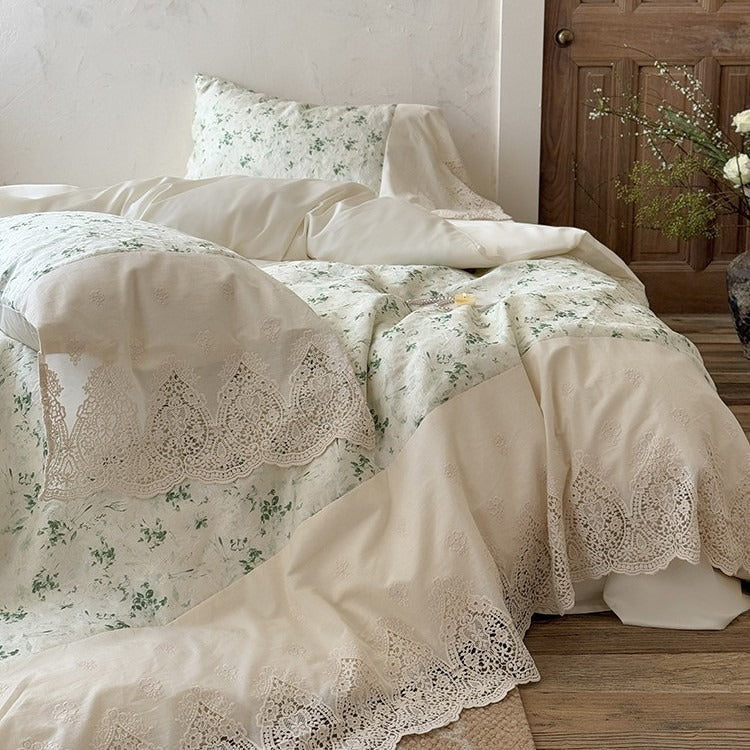Sunlit Garden Lace Bedding Set