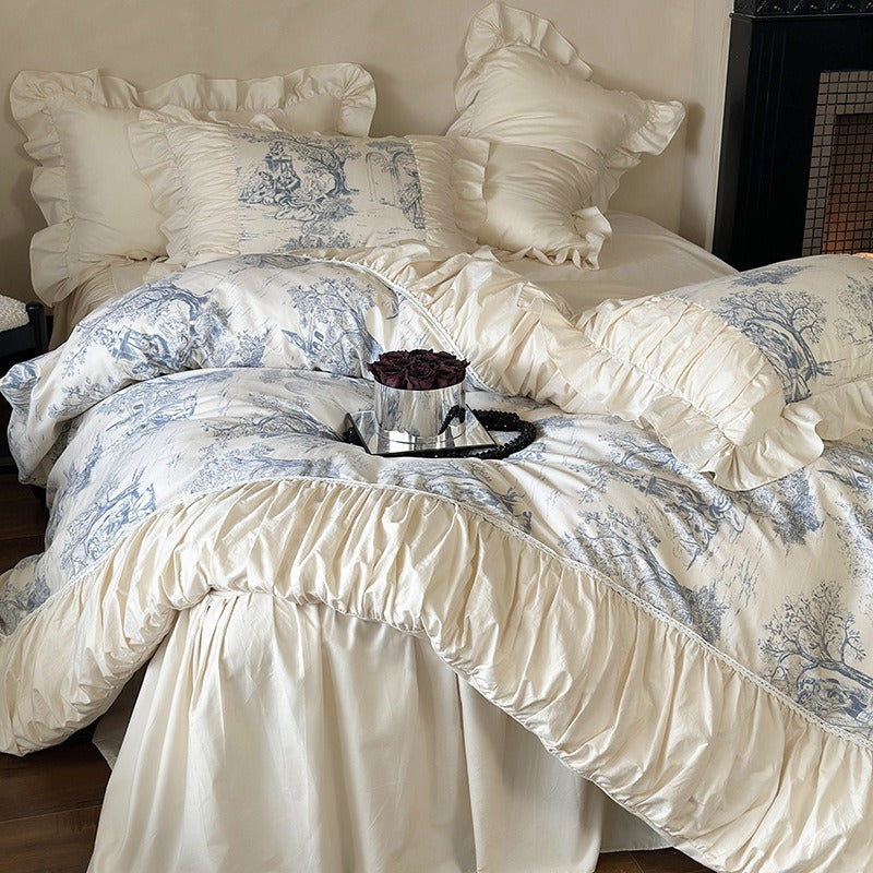 Courtly Blue Quilt Cover Set