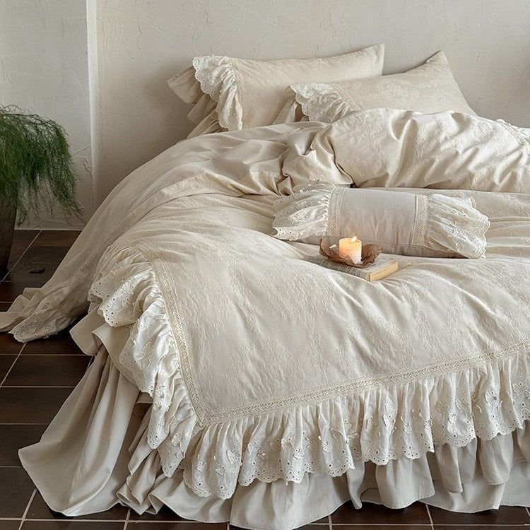 French Garden Frill Bedding Set